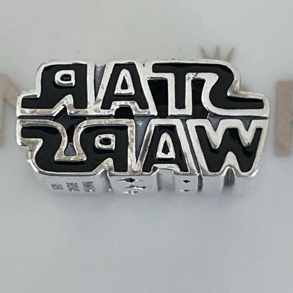 Pandora Star Wars Silver 3D Logo Charm - Picture 3 of 5